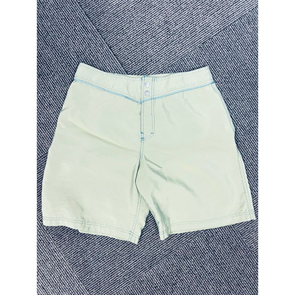 Vans Board Shorts Mens Large Green Surf Swim Shorts Retro Vans y2k